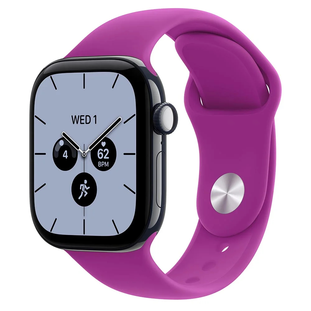Apple Watch Series 12, 42 mm, Night Blue Ceramic GPS+Cellular Magenta Sport Band M/L